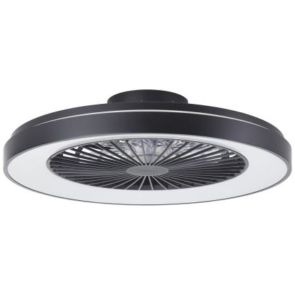 Brilliant - LED RGBW Prigušivi stropni ventilator MAZZARO LED/24W/230V 3000-6500K pr. 58 cm crna + daljinski upravljač