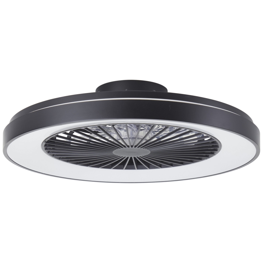 Brilliant - LED RGBW Prigušivi stropni ventilator MAZZARO LED/24W/230V 3000-6500K pr. 58 cm crna + daljinski upravljač