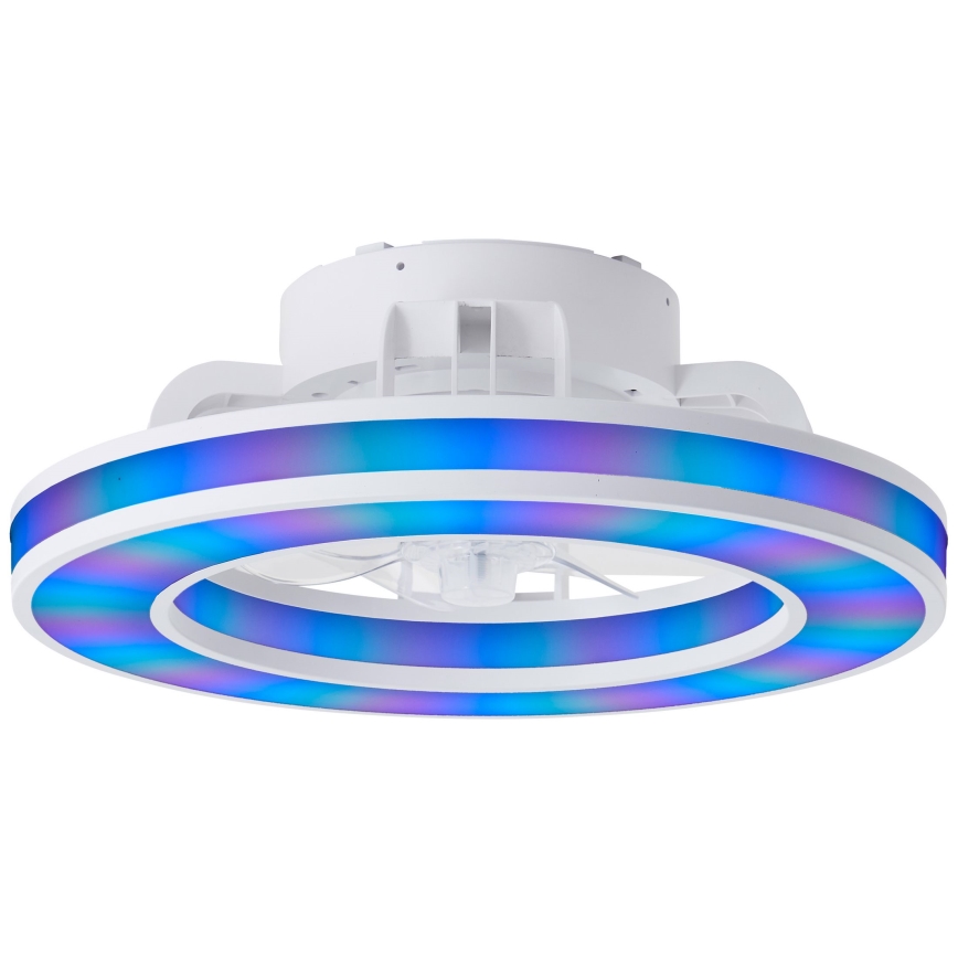Brilliant - LED RGBW Prigušivi stropni ventilator MONDELLO LED/26W/230V 2700-6500K pr. 41,5 cm bijela + daljinski upravljač