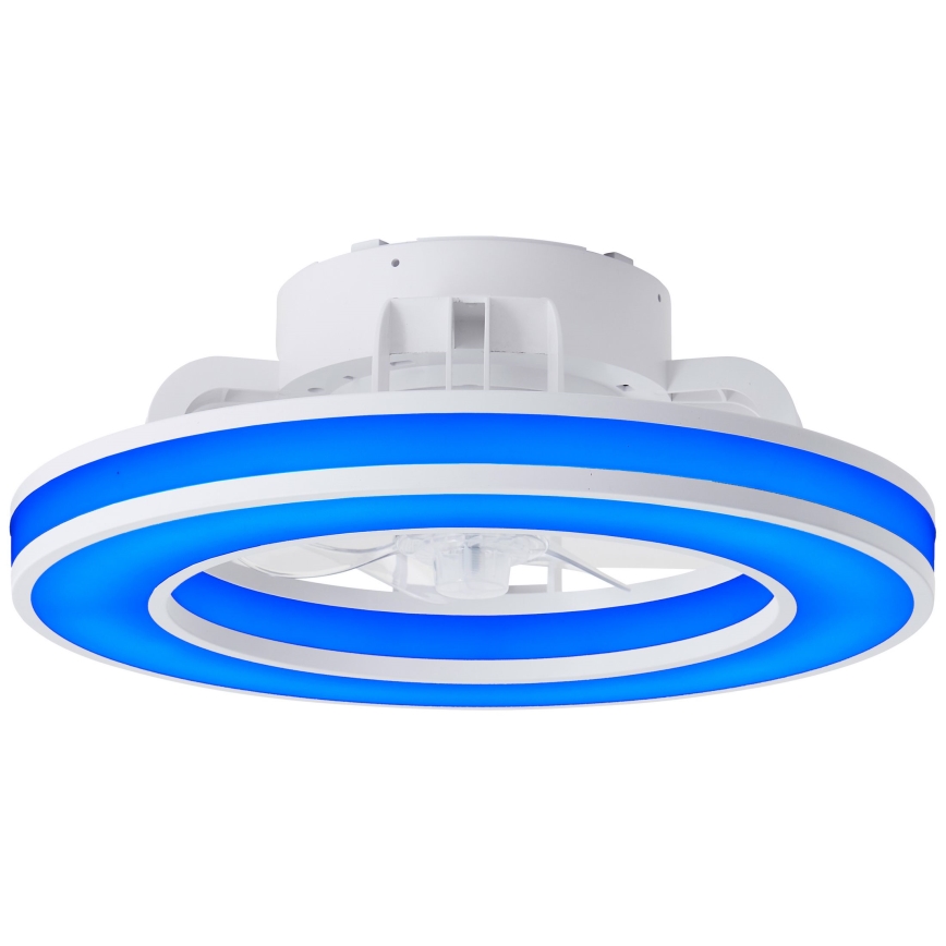 Brilliant - LED RGBW Prigušivi stropni ventilator MONDELLO LED/26W/230V 2700-6500K pr. 41,5 cm bijela + daljinski upravljač