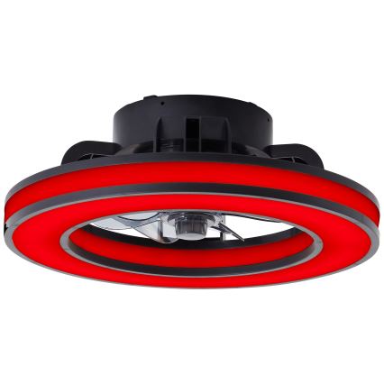 Brilliant - LED RGBW Prigušivi stropni ventilator MONDELLO LED/26W/230V 2700-6500K pr. 41 cm crna + daljinski upravljač
