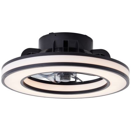 Brilliant - LED RGBW Prigušivi stropni ventilator MONDELLO LED/26W/230V 2700-6500K pr. 41 cm crna + daljinski upravljač