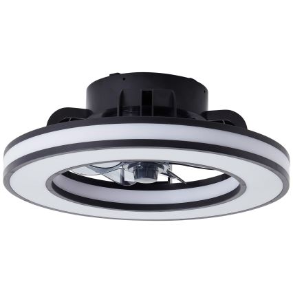 Brilliant - LED RGBW Prigušivi stropni ventilator MONDELLO LED/26W/230V 2700-6500K pr. 41 cm crna + daljinski upravljač