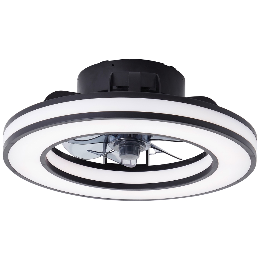 Brilliant - LED RGBW Prigušivi stropni ventilator MONDELLO LED/26W/230V 2700-6500K pr. 41 cm crna + daljinski upravljač