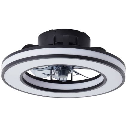 Brilliant - LED RGBW Prigušivi stropni ventilator MONDELLO LED/26W/230V 2700-6500K pr. 41 cm crna + daljinski upravljač