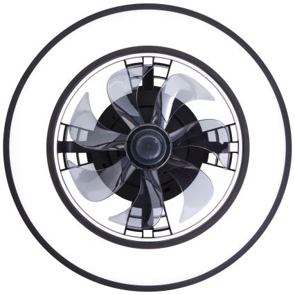 Brilliant - LED RGBW Prigušivi stropni ventilator MONDELLO LED/26W/230V 2700-6500K pr. 41 cm crna + daljinski upravljač