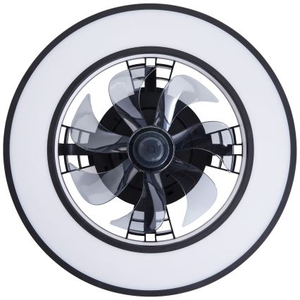 Brilliant - LED RGBW Prigušivi stropni ventilator MONDELLO LED/26W/230V 2700-6500K pr. 41 cm crna + daljinski upravljač