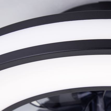 Brilliant - LED RGBW Prigušivi stropni ventilator MONDELLO LED/26W/230V 2700-6500K pr. 41 cm crna + daljinski upravljač