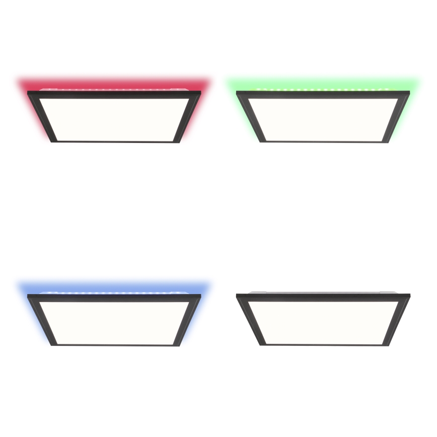 Brilliant - LED RGBW Dimmabilno stropno svjetlo ALLIE LED/24W/230V 2700-6500K crna + daljinski upravljač