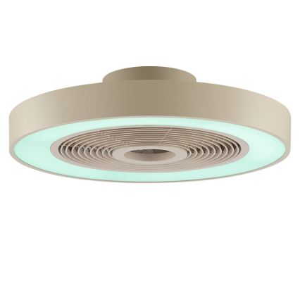 Brilliant - LED RGBW stropno svjetlo s ventilatorom, s mogućnošću prigušivanja CATANIA LED/37W/230V 2700-6500K pr. 48,6 cm bež + daljinski upravljač