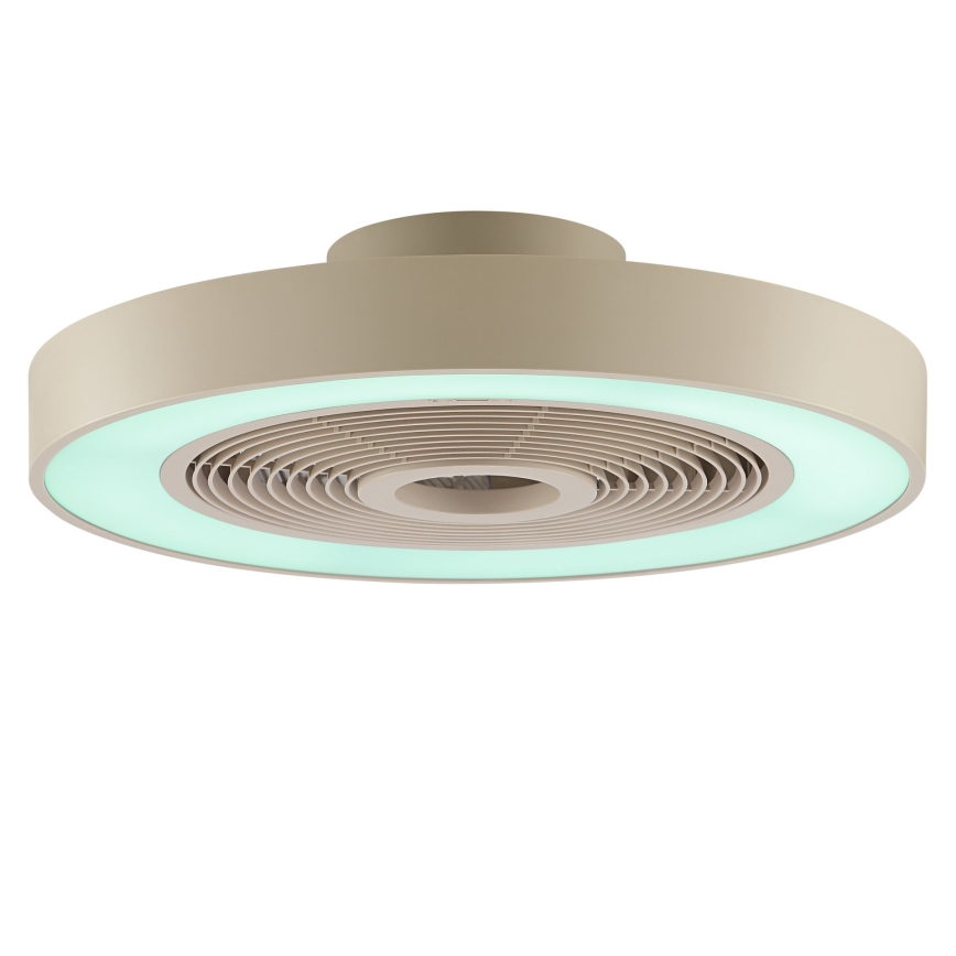 Brilliant - LED RGBW stropno svjetlo s ventilatorom, s mogućnošću prigušivanja CATANIA LED/37W/230V 2700-6500K pr. 48,6 cm bež + daljinski upravljač