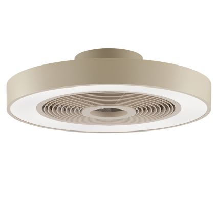 Brilliant - LED RGBW stropno svjetlo s ventilatorom, s mogućnošću prigušivanja CATANIA LED/37W/230V 2700-6500K pr. 48,6 cm bež + daljinski upravljač