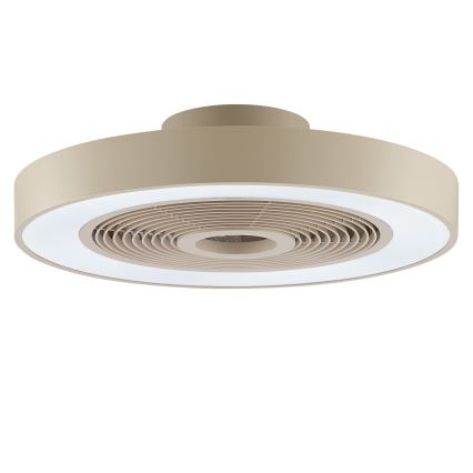 Brilliant - LED RGBW stropno svjetlo s ventilatorom, s mogućnošću prigušivanja CATANIA LED/37W/230V 2700-6500K pr. 48,6 cm bež + daljinski upravljač