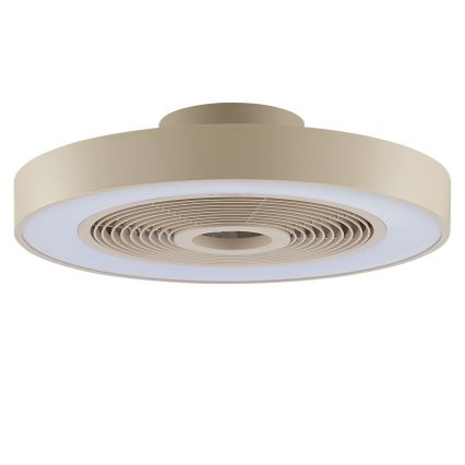 Brilliant - LED RGBW stropno svjetlo s ventilatorom, s mogućnošću prigušivanja CATANIA LED/37W/230V 2700-6500K pr. 48,6 cm bež + daljinski upravljač
