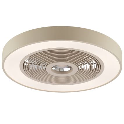 Brilliant - LED RGBW stropno svjetlo s ventilatorom, s mogućnošću prigušivanja CATANIA LED/37W/230V 2700-6500K pr. 48,6 cm bež + daljinski upravljač