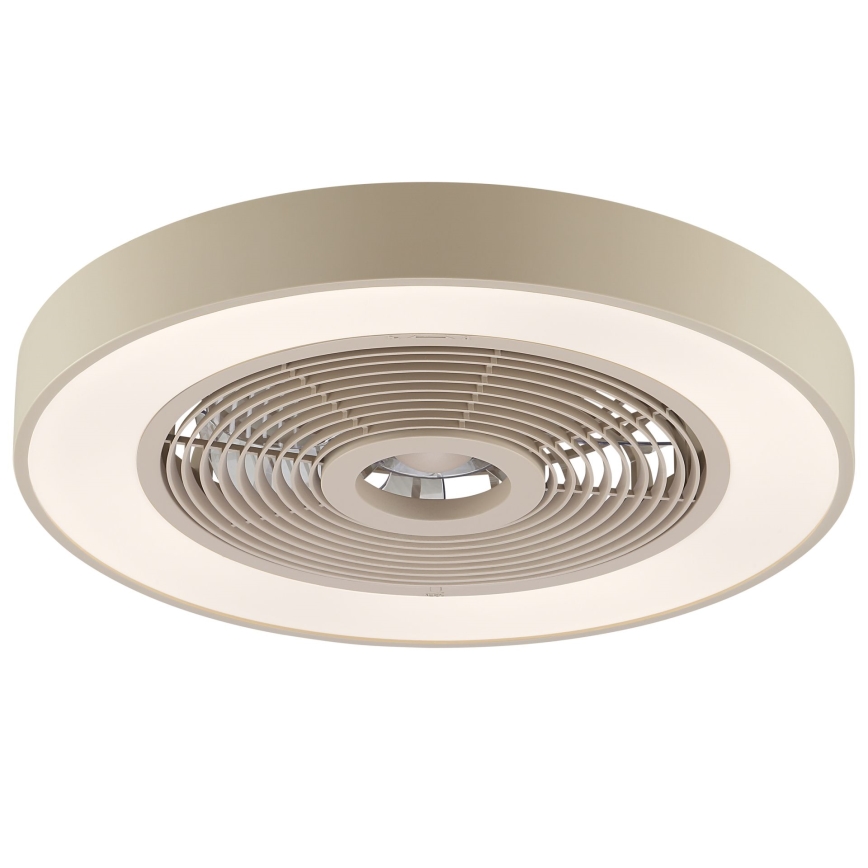 Brilliant - LED RGBW stropno svjetlo s ventilatorom, s mogućnošću prigušivanja CATANIA LED/37W/230V 2700-6500K pr. 48,6 cm bež + daljinski upravljač