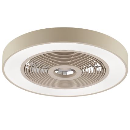 Brilliant - LED RGBW stropno svjetlo s ventilatorom, s mogućnošću prigušivanja CATANIA LED/37W/230V 2700-6500K pr. 48,6 cm bež + daljinski upravljač