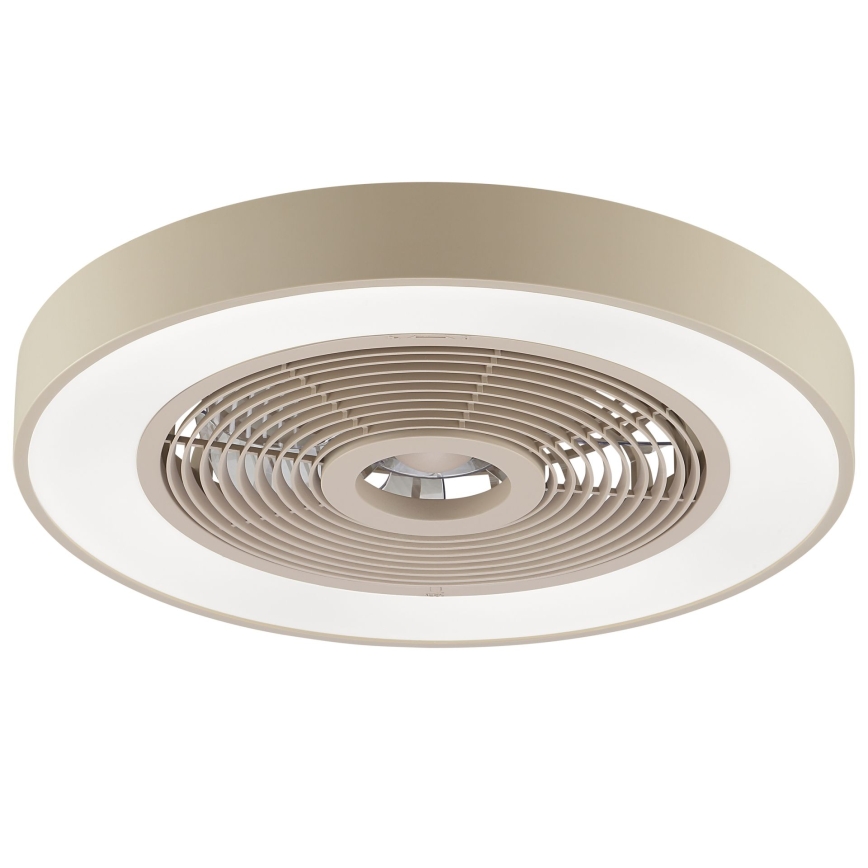 Brilliant - LED RGBW stropno svjetlo s ventilatorom, s mogućnošću prigušivanja CATANIA LED/37W/230V 2700-6500K pr. 48,6 cm bež + daljinski upravljač