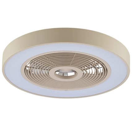 Brilliant - LED RGBW stropno svjetlo s ventilatorom, s mogućnošću prigušivanja CATANIA LED/37W/230V 2700-6500K pr. 48,6 cm bež + daljinski upravljač
