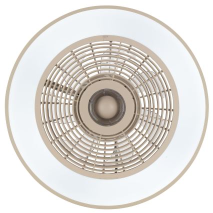 Brilliant - LED RGBW stropno svjetlo s ventilatorom, s mogućnošću prigušivanja CATANIA LED/37W/230V 2700-6500K pr. 48,6 cm bež + daljinski upravljač