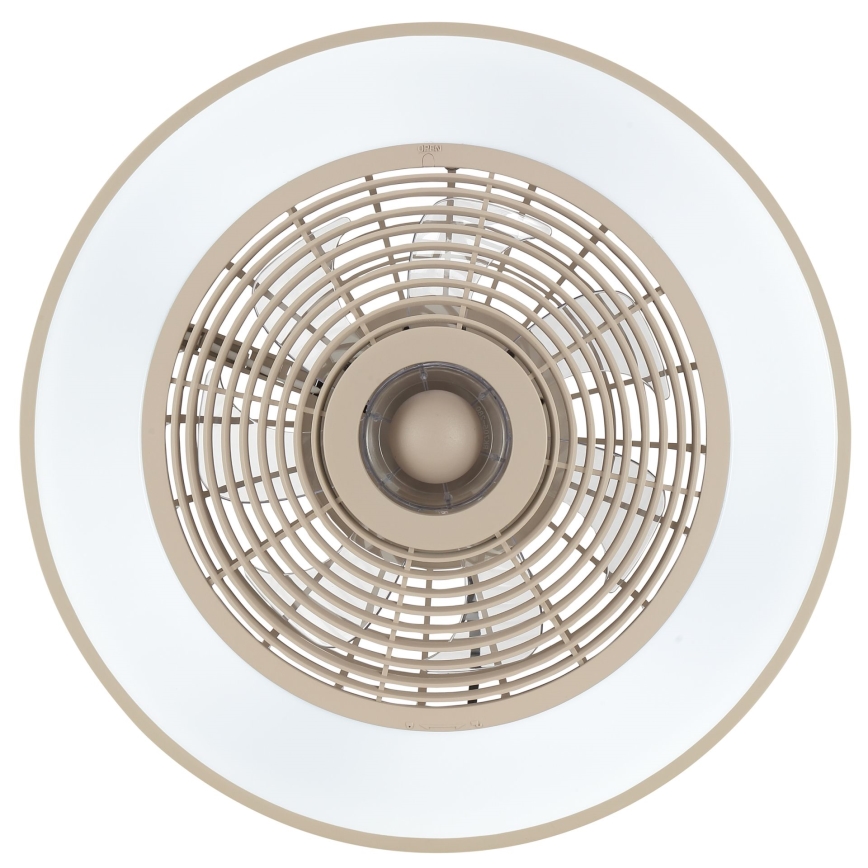 Brilliant - LED RGBW stropno svjetlo s ventilatorom, s mogućnošću prigušivanja CATANIA LED/37W/230V 2700-6500K pr. 48,6 cm bež + daljinski upravljač