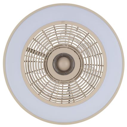 Brilliant - LED RGBW stropno svjetlo s ventilatorom, s mogućnošću prigušivanja CATANIA LED/37W/230V 2700-6500K pr. 48,6 cm bež + daljinski upravljač