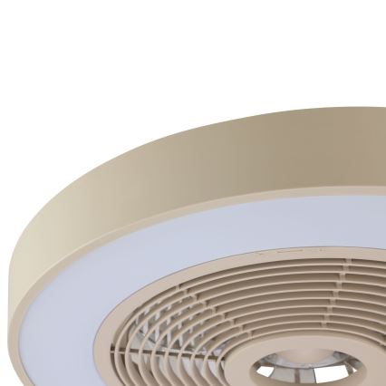 Brilliant - LED RGBW stropno svjetlo s ventilatorom, s mogućnošću prigušivanja CATANIA LED/37W/230V 2700-6500K pr. 48,6 cm bež + daljinski upravljač
