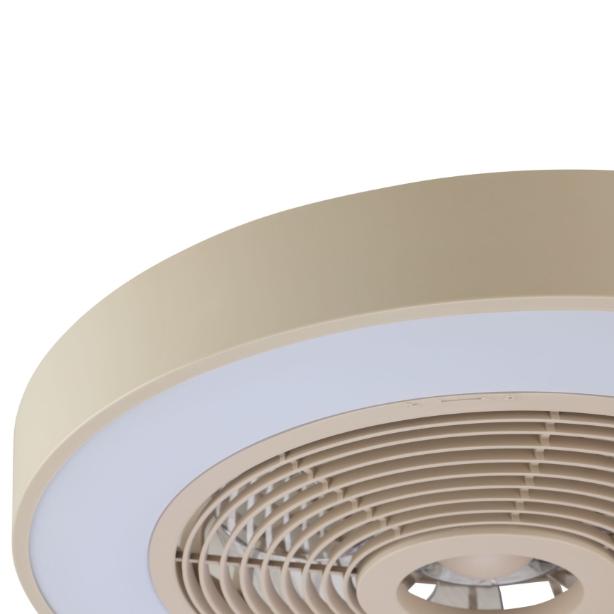 Brilliant - LED RGBW stropno svjetlo s ventilatorom, s mogućnošću prigušivanja CATANIA LED/37W/230V 2700-6500K pr. 48,6 cm bež + daljinski upravljač