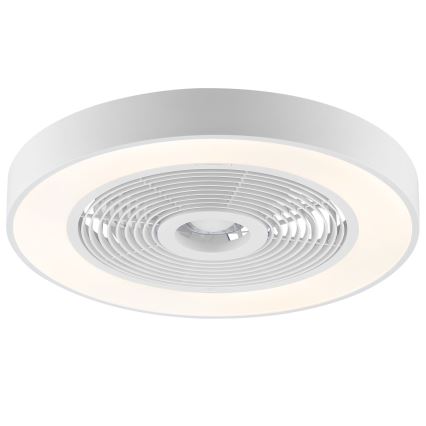 Brilliant - LED RGBW prigušivo stropno svjetlo s ventilatorom CATANIA LED/37W/230V 2700-6500K Ø 48,6 cm bijela + daljinski upravljač