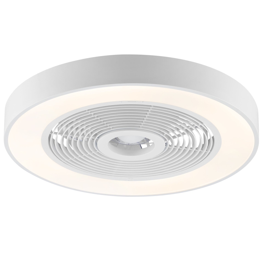 Brilliant - LED RGBW prigušivo stropno svjetlo s ventilatorom CATANIA LED/37W/230V 2700-6500K Ø 48,6 cm bijela + daljinski upravljač