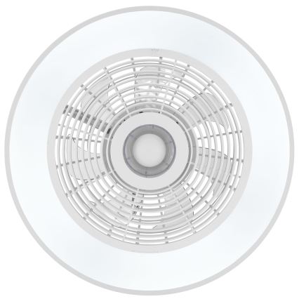 Brilliant - LED RGBW prigušivo stropno svjetlo s ventilatorom CATANIA LED/37W/230V 2700-6500K Ø 48,6 cm bijela + daljinski upravljač