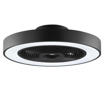 Brilliant - LED RGBW stropna svjetiljka s ventilatorom CATANIA, s mogućnošću prigušivanja LED/37W/230V 2700-6500K Ø 48,6 cm crna + daljinski upravljač
