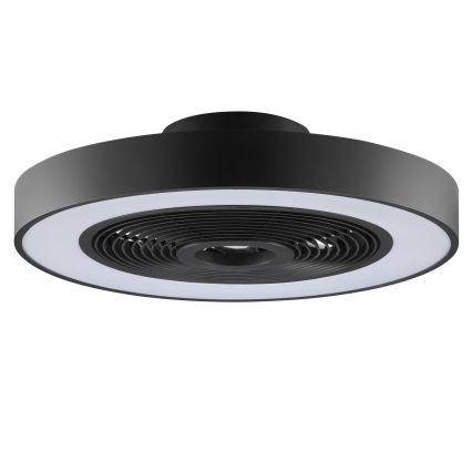 Brilliant - LED RGBW stropna svjetiljka s ventilatorom CATANIA, s mogućnošću prigušivanja LED/37W/230V 2700-6500K Ø 48,6 cm crna + daljinski upravljač
