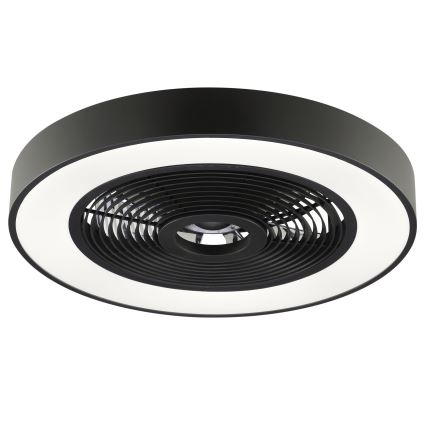 Brilliant - LED RGBW stropna svjetiljka s ventilatorom CATANIA, s mogućnošću prigušivanja LED/37W/230V 2700-6500K Ø 48,6 cm crna + daljinski upravljač