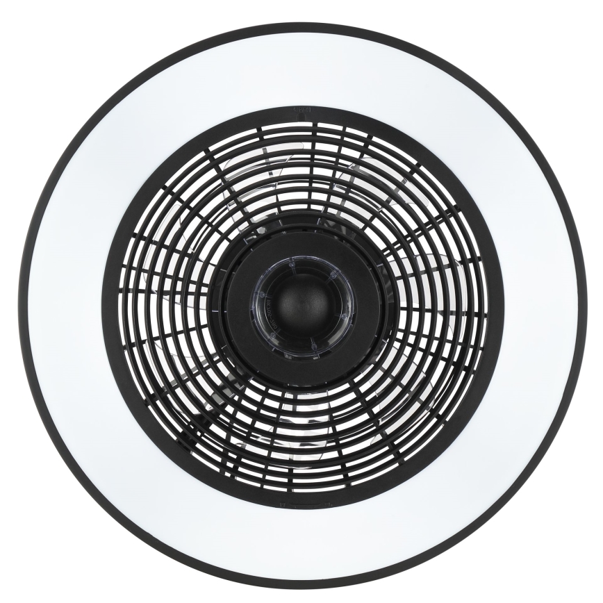 Brilliant - LED RGBW stropna svjetiljka s ventilatorom CATANIA, s mogućnošću prigušivanja LED/37W/230V 2700-6500K Ø 48,6 cm crna + daljinski upravljač