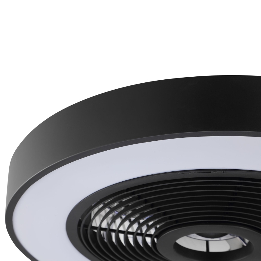 Brilliant - LED RGBW stropna svjetiljka s ventilatorom CATANIA, s mogućnošću prigušivanja LED/37W/230V 2700-6500K Ø 48,6 cm crna + daljinski upravljač