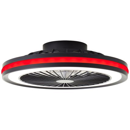 Brilliant - LED RGBW prigušivo stropno svjetlo s ventilatorom PALMERO LED/40W/230V 2700-6500K pr. 46,6 cm bež + daljinski upravljač
