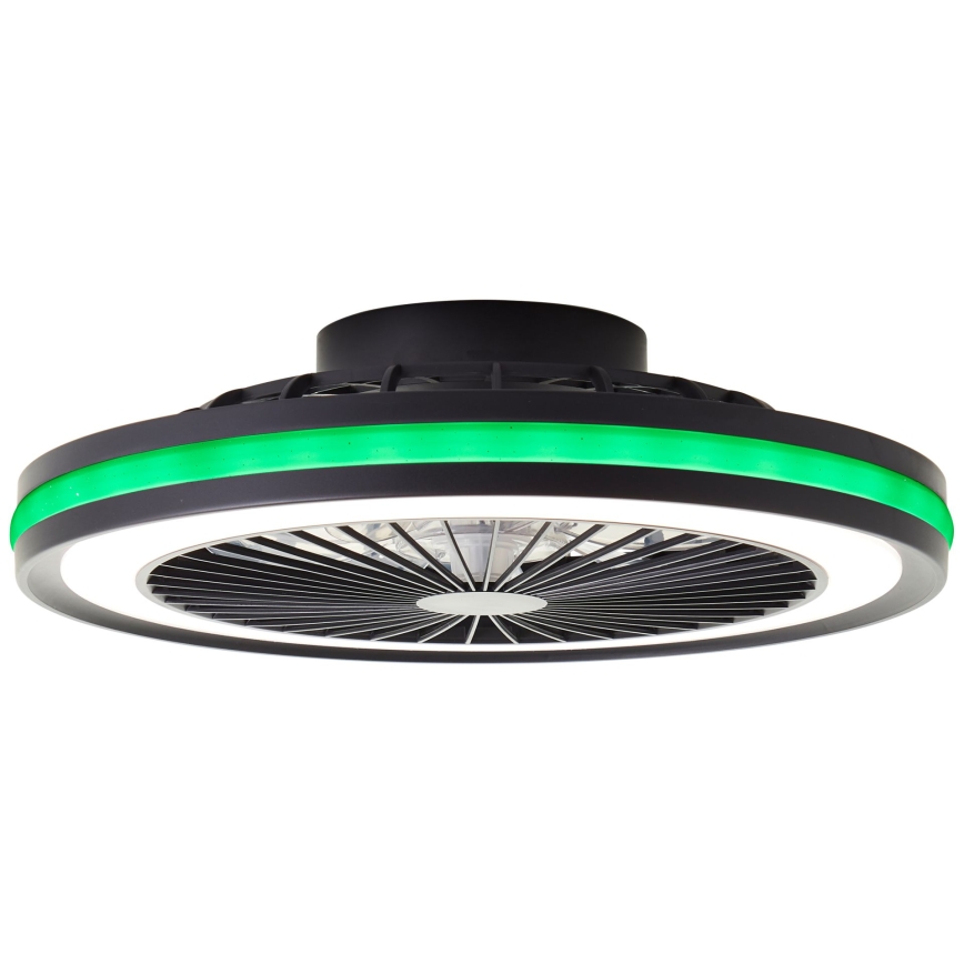 Brilliant - LED RGBW prigušivo stropno svjetlo s ventilatorom PALMERO LED/40W/230V 2700-6500K pr. 46,6 cm bež + daljinski upravljač