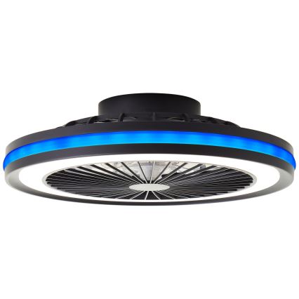 Brilliant - LED RGBW prigušivo stropno svjetlo s ventilatorom PALMERO LED/40W/230V 2700-6500K pr. 46,6 cm bež + daljinski upravljač