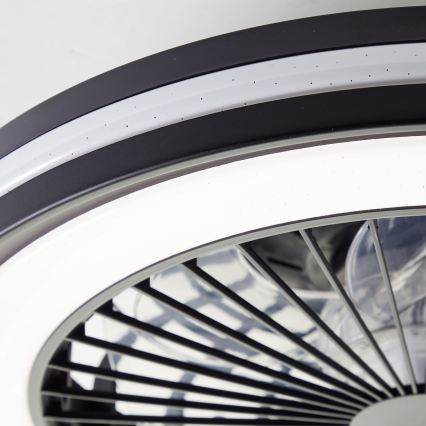 Brilliant - LED RGBW prigušivo stropno svjetlo s ventilatorom PALMERO LED/40W/230V 2700-6500K pr. 46,6 cm bež + daljinski upravljač