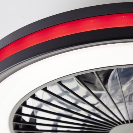 Brilliant - LED RGBW prigušivo stropno svjetlo s ventilatorom PALMERO LED/40W/230V 2700-6500K pr. 46,6 cm bež + daljinski upravljač