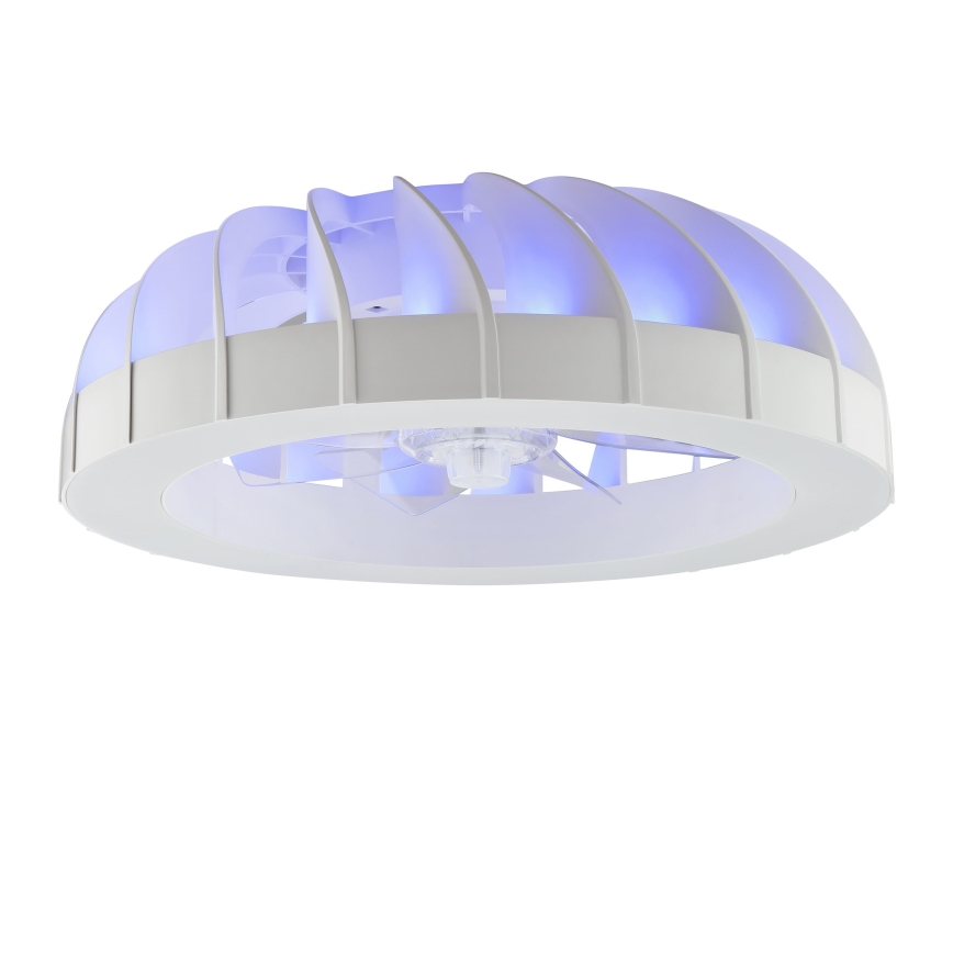 Brilliant - LED RGBW stropni ventilator s prigušivanjem i svjetlom FANORA LED/30W/230V 2700-6500K promjer 46 cm bijela + daljinski upravljač