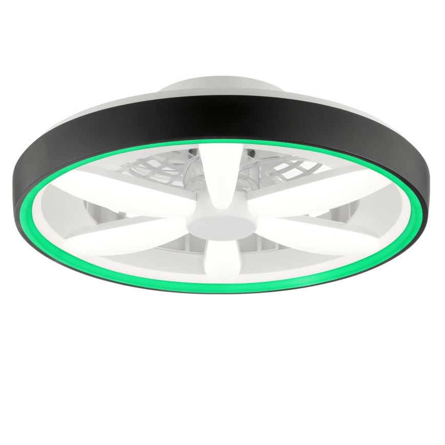 Brilliant - LED RGBW Dimabilni stropni ventilator s osvjetljenjem GAIANO LED/48W/230V 2700-6500K crna + daljinski upravljač
