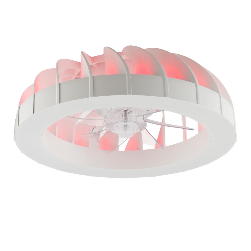 Brilliant - LED RGBW Prigušivi stropni ventilator sa svjetlom FANORA LED/30W/230V 2700-6500K pr. 46 cm bijela + daljinski upravljač