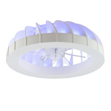 Brilliant - LED RGBW Prigušivi stropni ventilator sa svjetlom FANORA LED/30W/230V 2700-6500K pr. 46 cm bijela + daljinski upravljač
