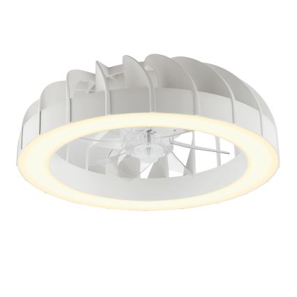 Brilliant - LED RGBW Prigušivi stropni ventilator sa svjetlom FANORA LED/30W/230V 2700-6500K pr. 46 cm bijela + daljinski upravljač