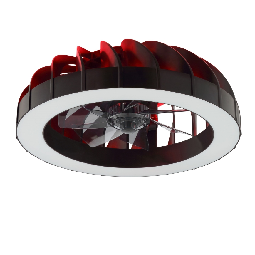 Brilliant - LED RGBW Prigušivi stropni ventilator sa svjetlom FANORA LED/30W/230V 2700-6500K pr. 46 cm crna + daljinski upravljač