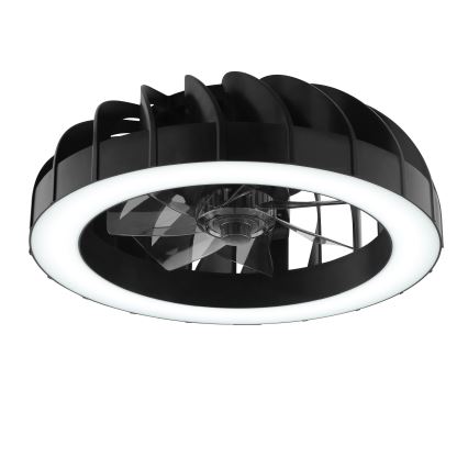 Brilliant - LED RGBW Prigušivi stropni ventilator sa svjetlom FANORA LED/30W/230V 2700-6500K pr. 46 cm crna + daljinski upravljač