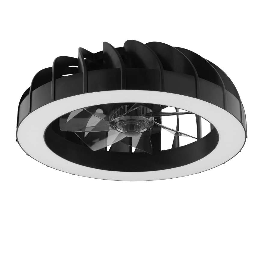 Brilliant - LED RGBW Prigušivi stropni ventilator sa svjetlom FANORA LED/30W/230V 2700-6500K pr. 46 cm crna + daljinski upravljač