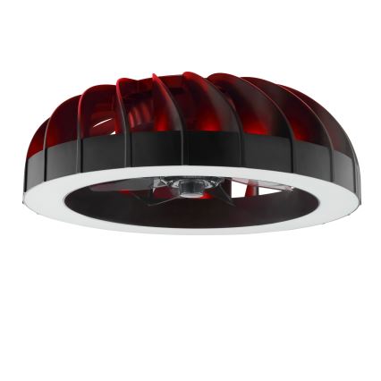 Brilliant - LED RGBW Prigušivi stropni ventilator sa svjetlom FANORA LED/30W/230V 2700-6500K pr. 46 cm crna + daljinski upravljač